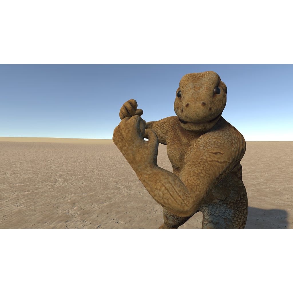 【オリジナル3Dモデル】トカゲの亜人Scaledian(スケイルディアン)