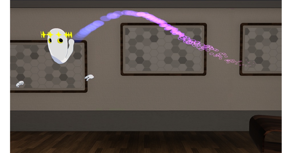 【オリジナル3Dモデル】恥ずかしがりのオバケちゃん