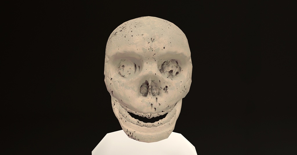 【オリジナル3Dモデル】Pumpkin&Skull【ハロウィン、異形頭】