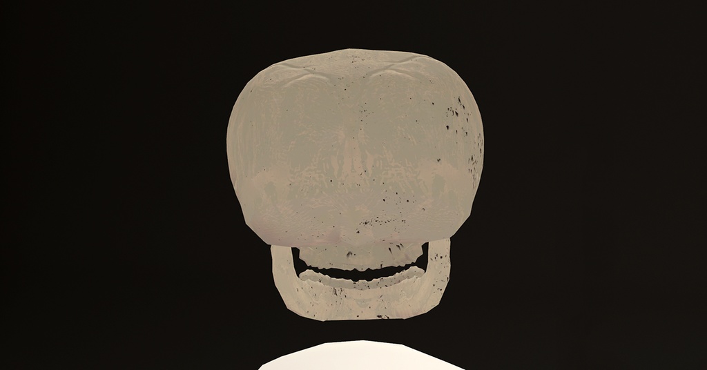 【オリジナル3Dモデル】Pumpkin&Skull【ハロウィン、異形頭】