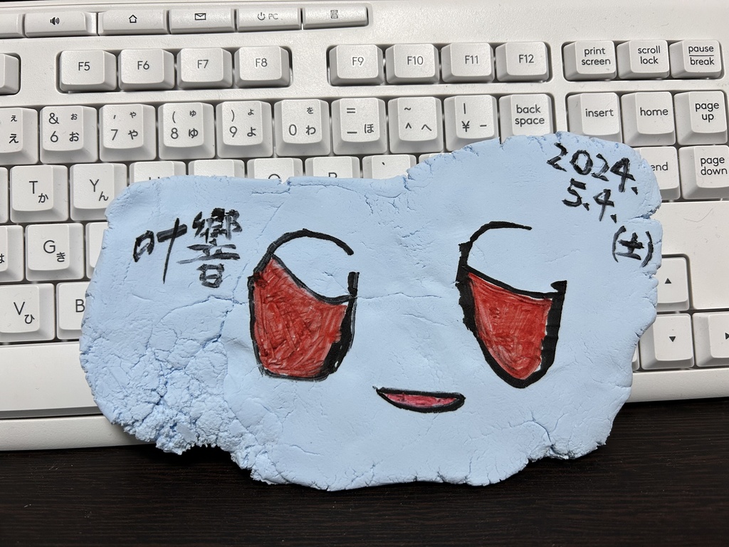 ﾋﾞｷﾁｬﾝ特製手ごねアクリルボード(紙粘土ver.)