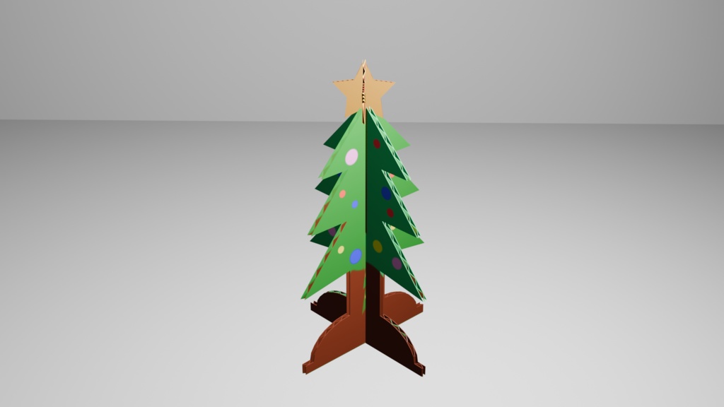 クリスマスツリー(段ボール)