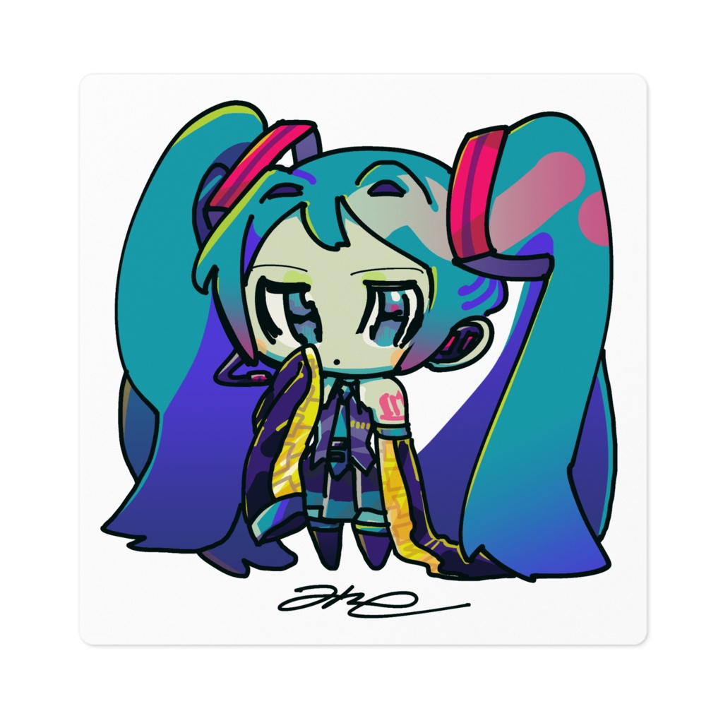 初音ミク萌え袖ステッカー