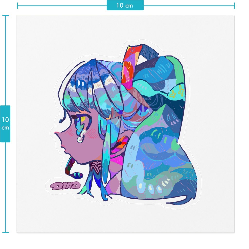 初音ミク 横顔ステッカー