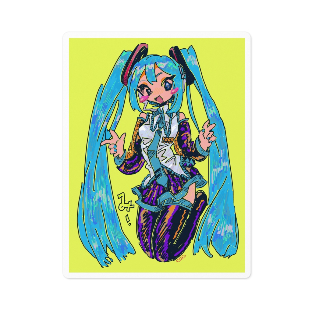 貼る初音ミク