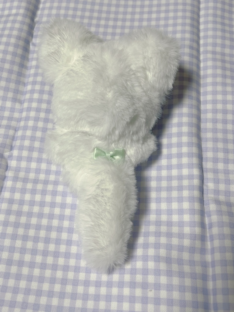 10〜12cm ぬい服 白ネコ