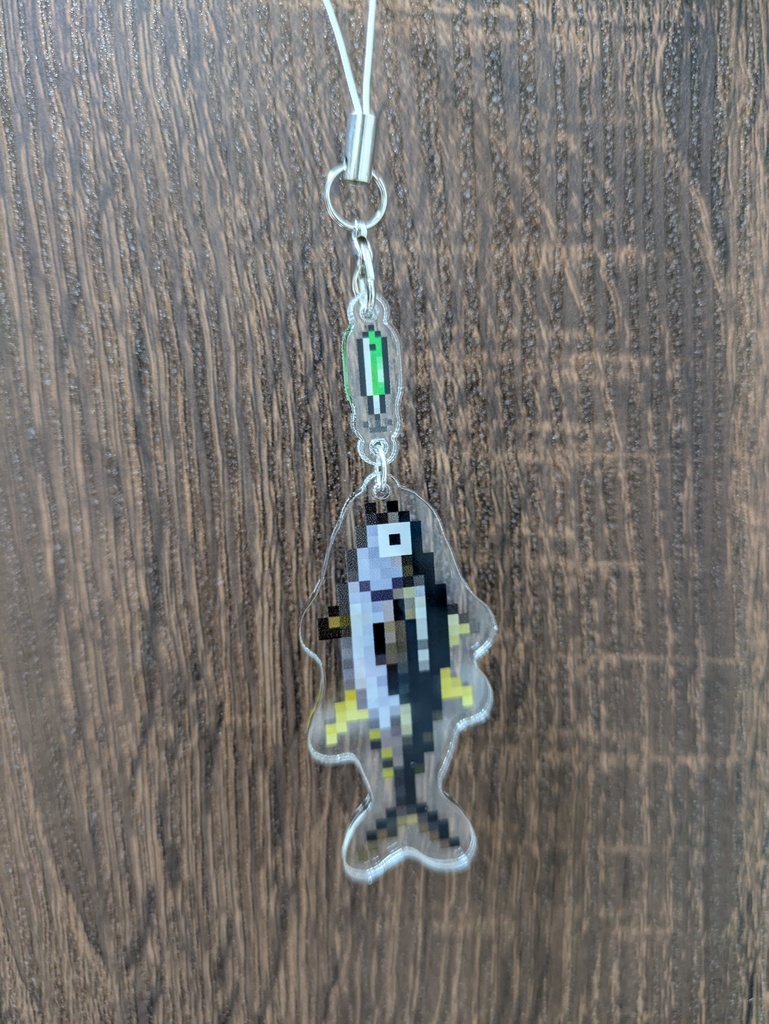 おさかなを一本釣りストラップ