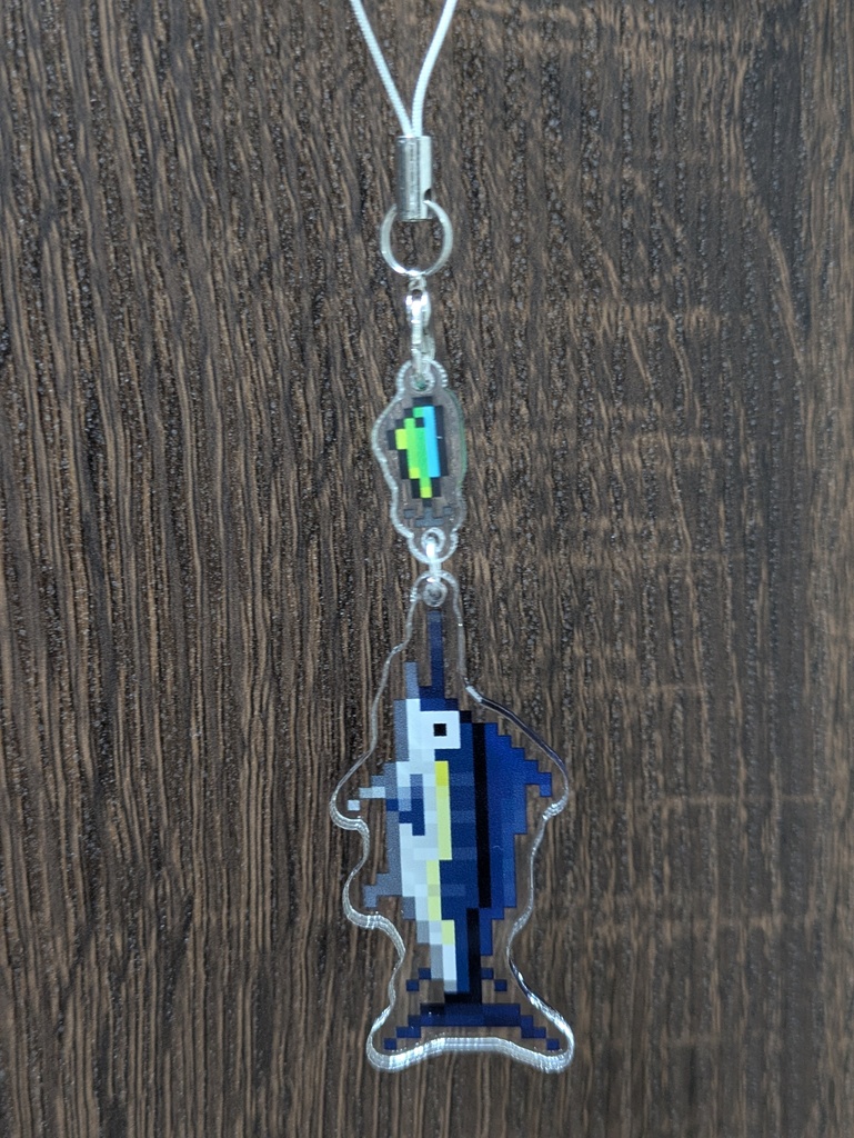 おさかなを一本釣りストラップ