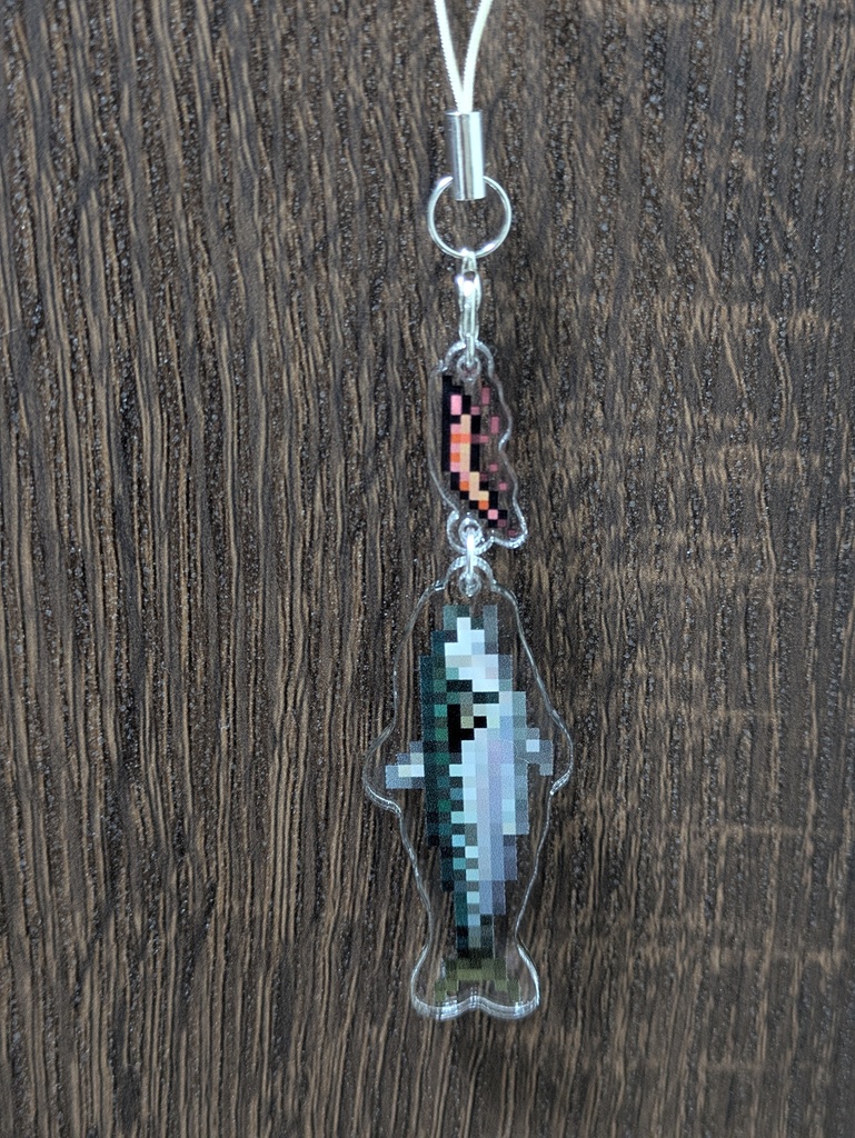 おさかなを一本釣りストラップ