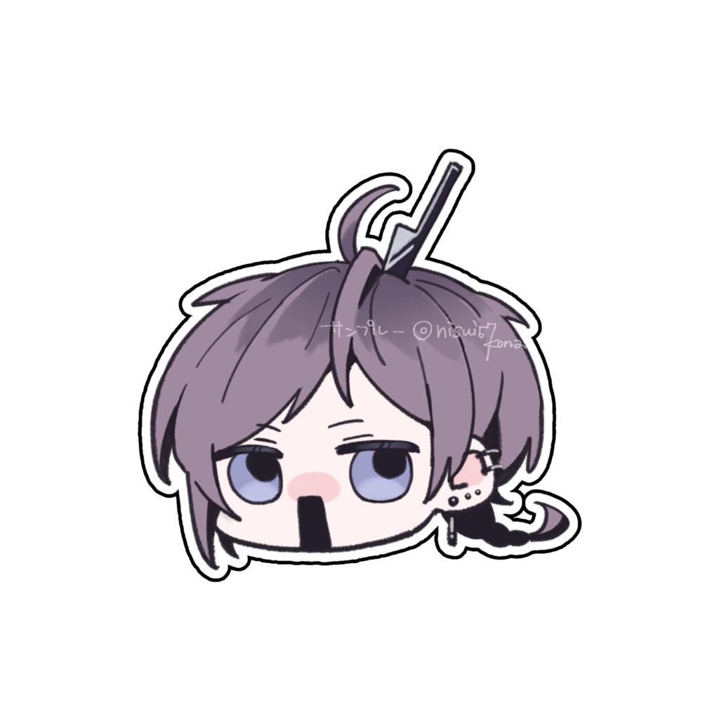 【アクリルピンバッジ】にすいくん「アの口」