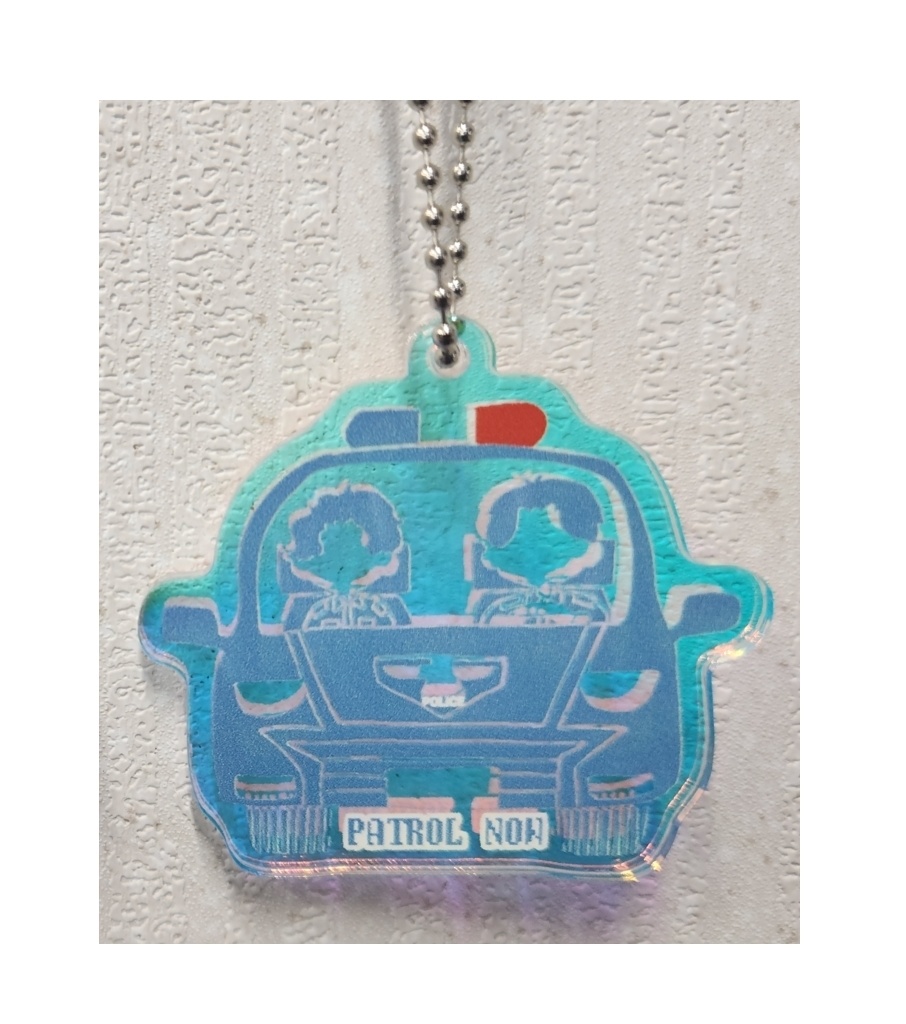 jwds｢PATROL NOW!｣アクリルキーホルダー(偏光オーロラ)