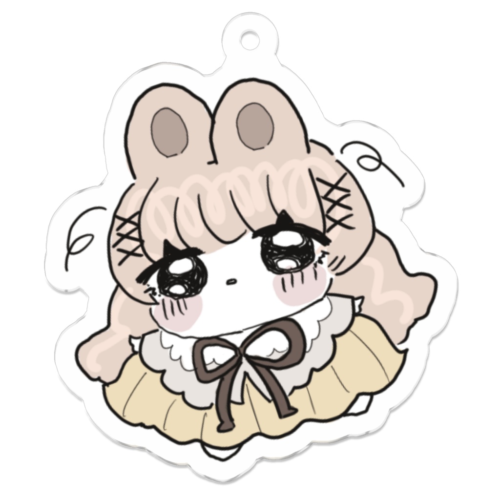 ほのあかりすずらん_アクリルキーホルダー