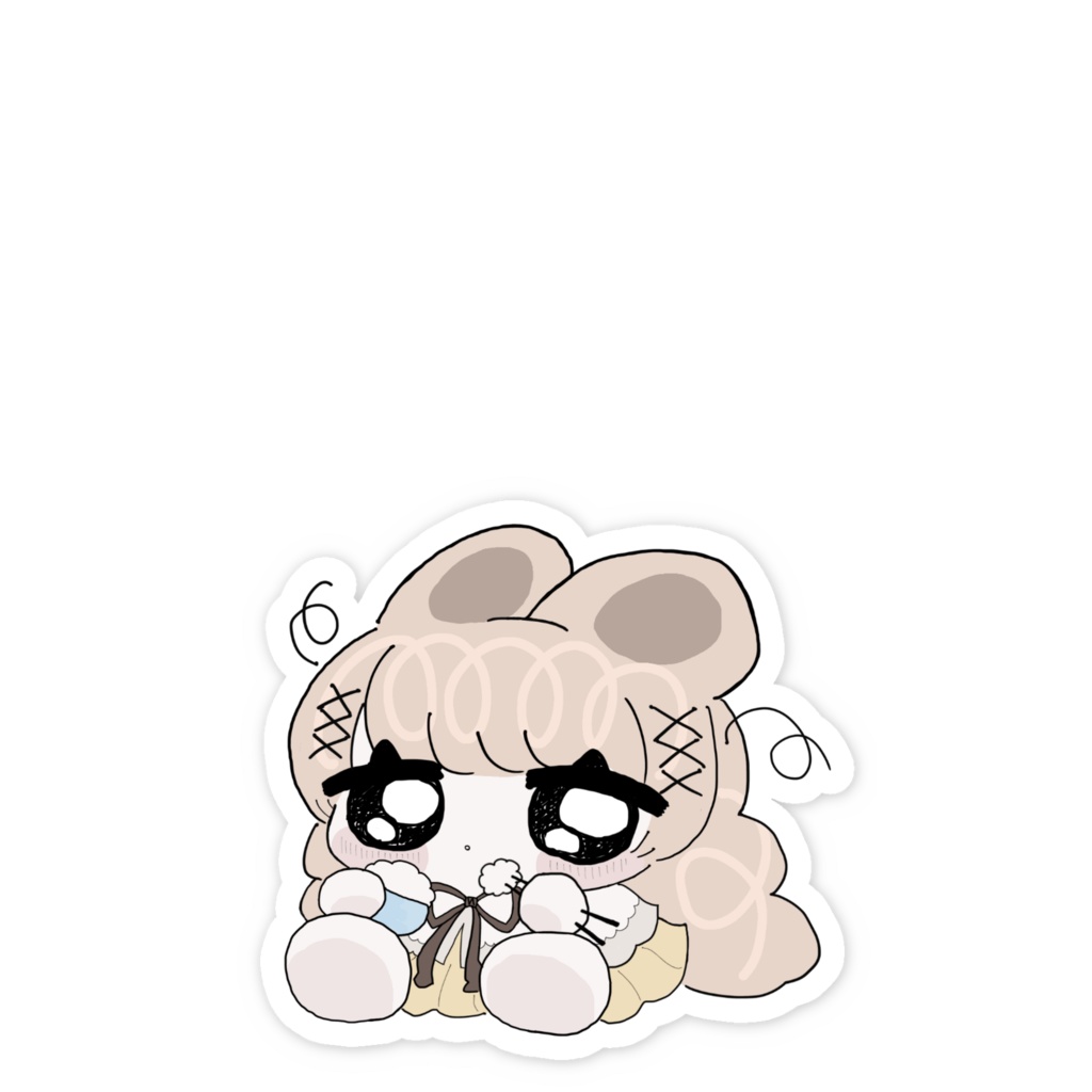 ほのあかりすずらん_スマホステッカー(米)