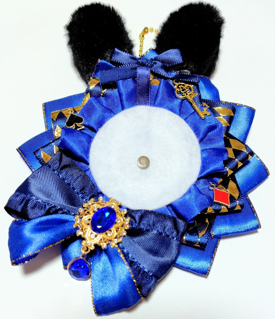 ロゼット(青×うさぎ)