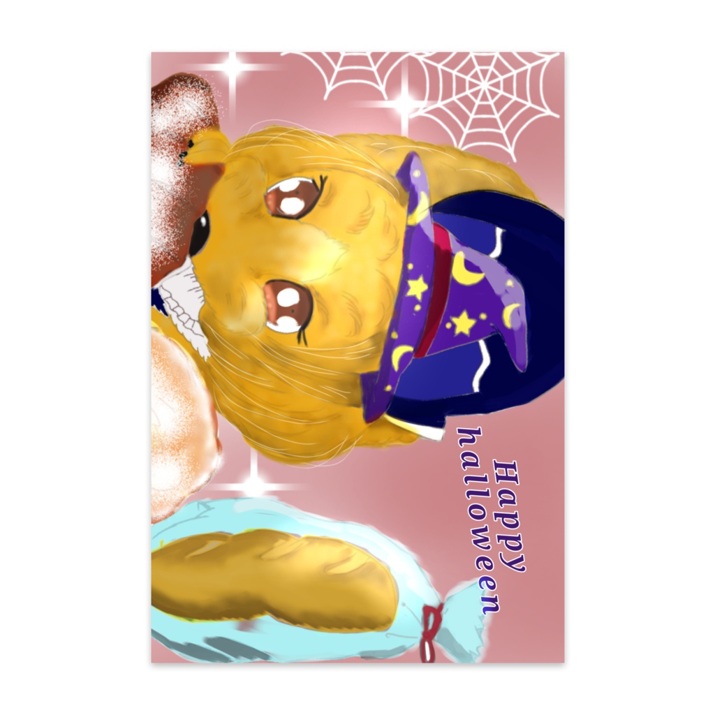 ハロウィンプードルポストカード
