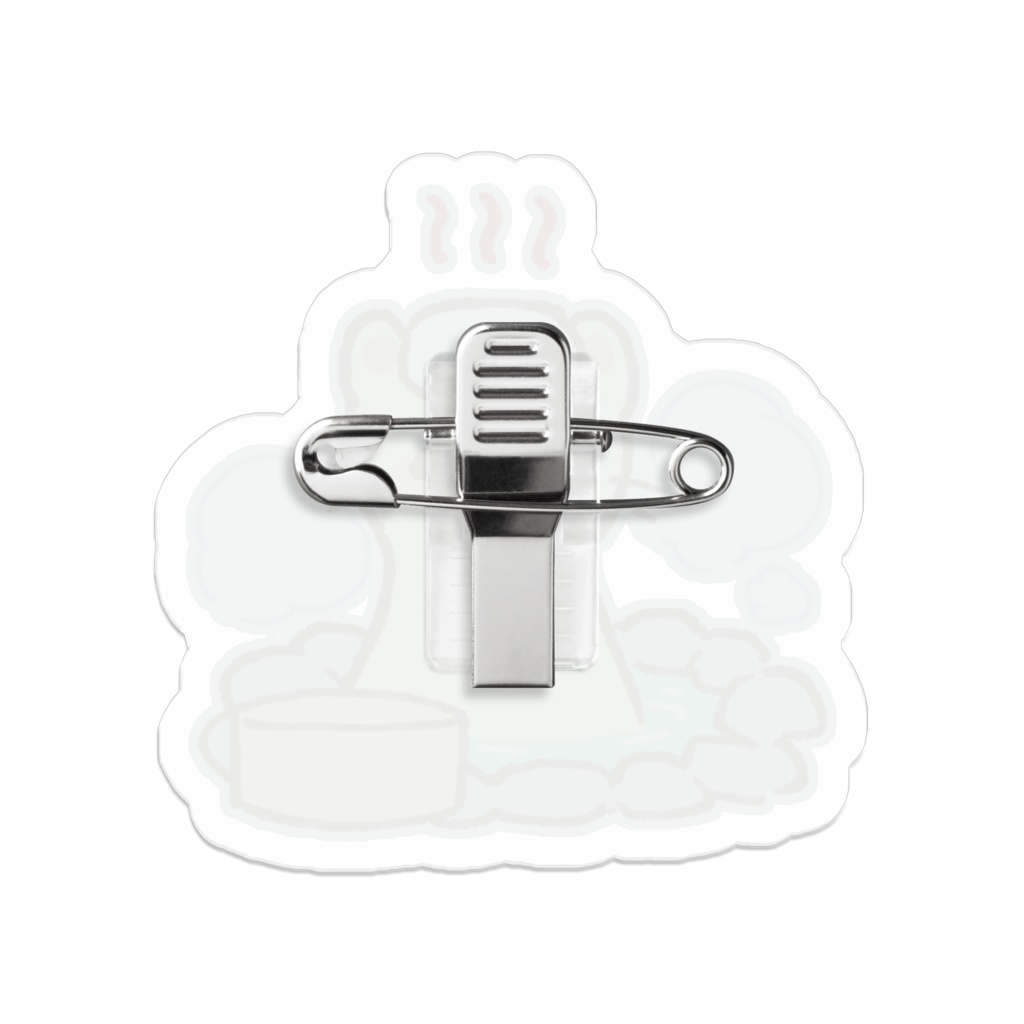 温泉エゾクロテンアクリルバッジ