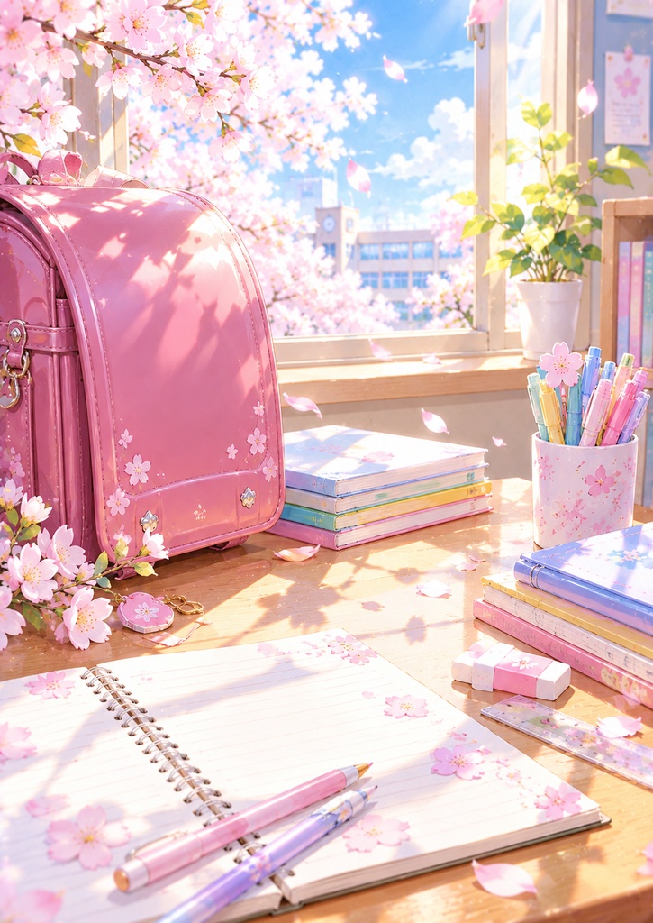 桜と新生活 | デジタルペーパー10枚セット