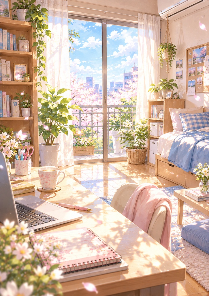 桜と新生活 | デジタルペーパー10枚セット