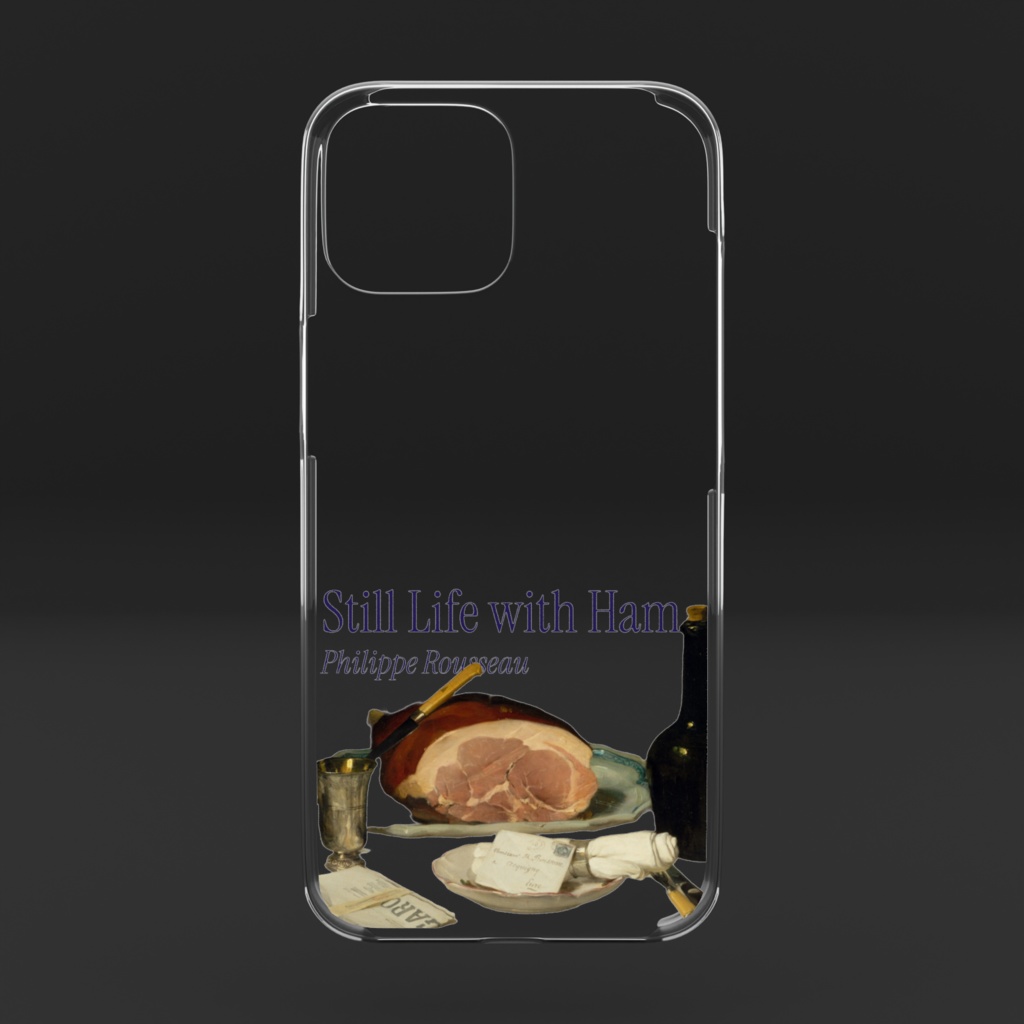 クリアスマホケース(Still Life with Ham)