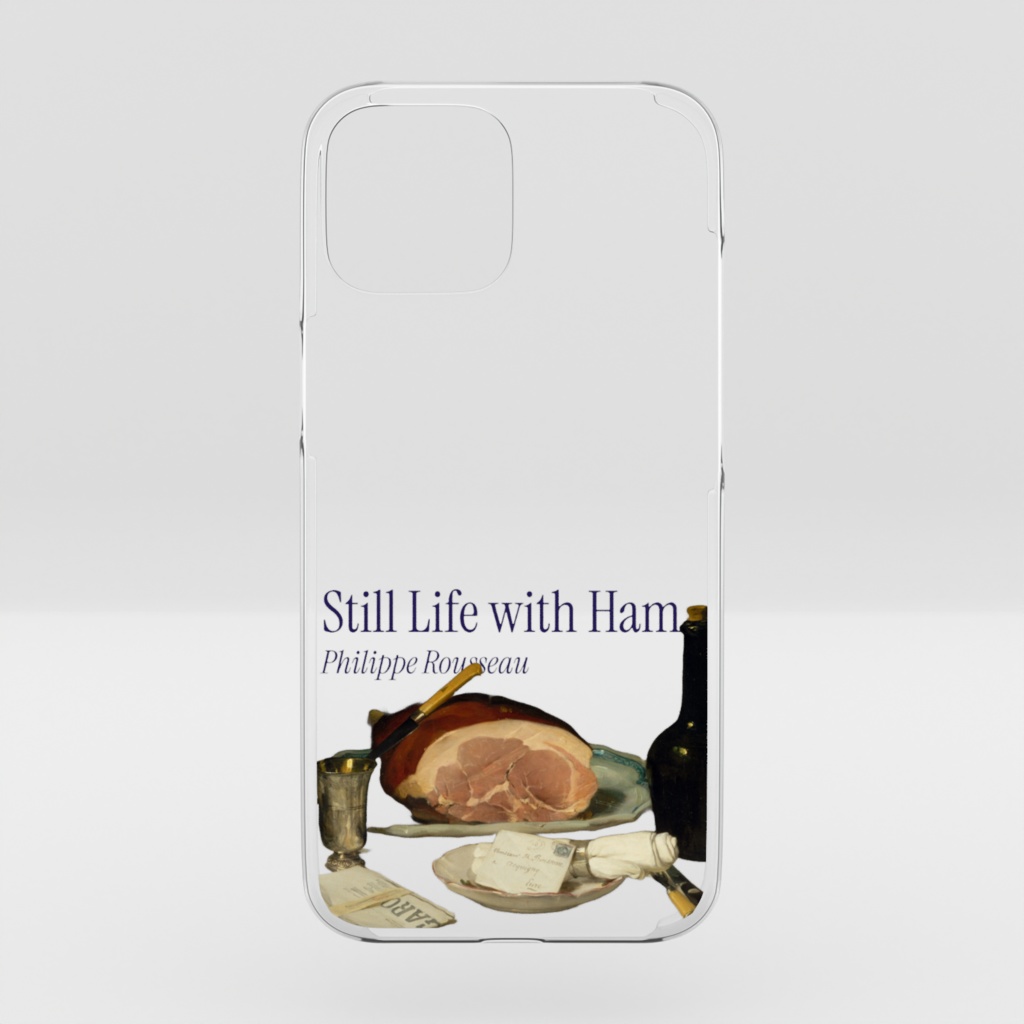 クリアスマホケース(Still Life with Ham)