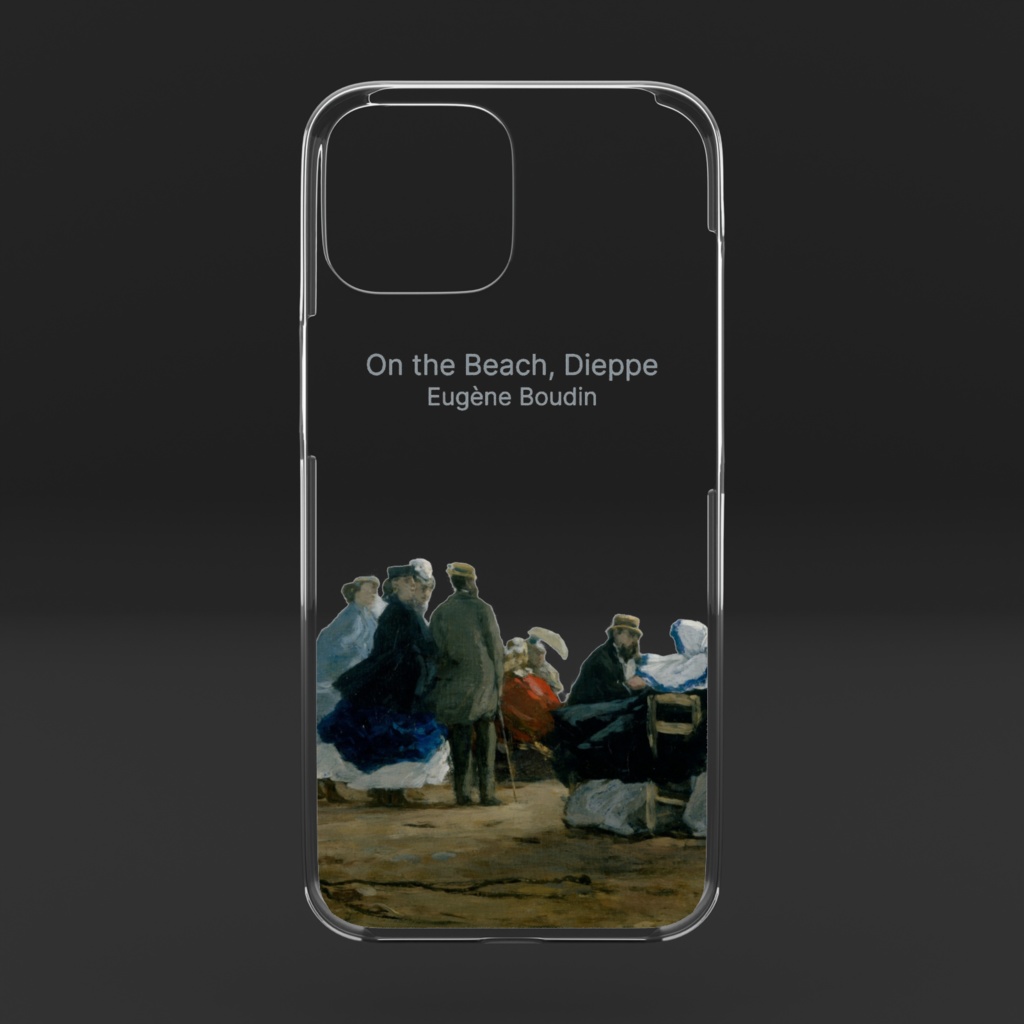 クリアスマホケース (On the Beach, Dieppe)