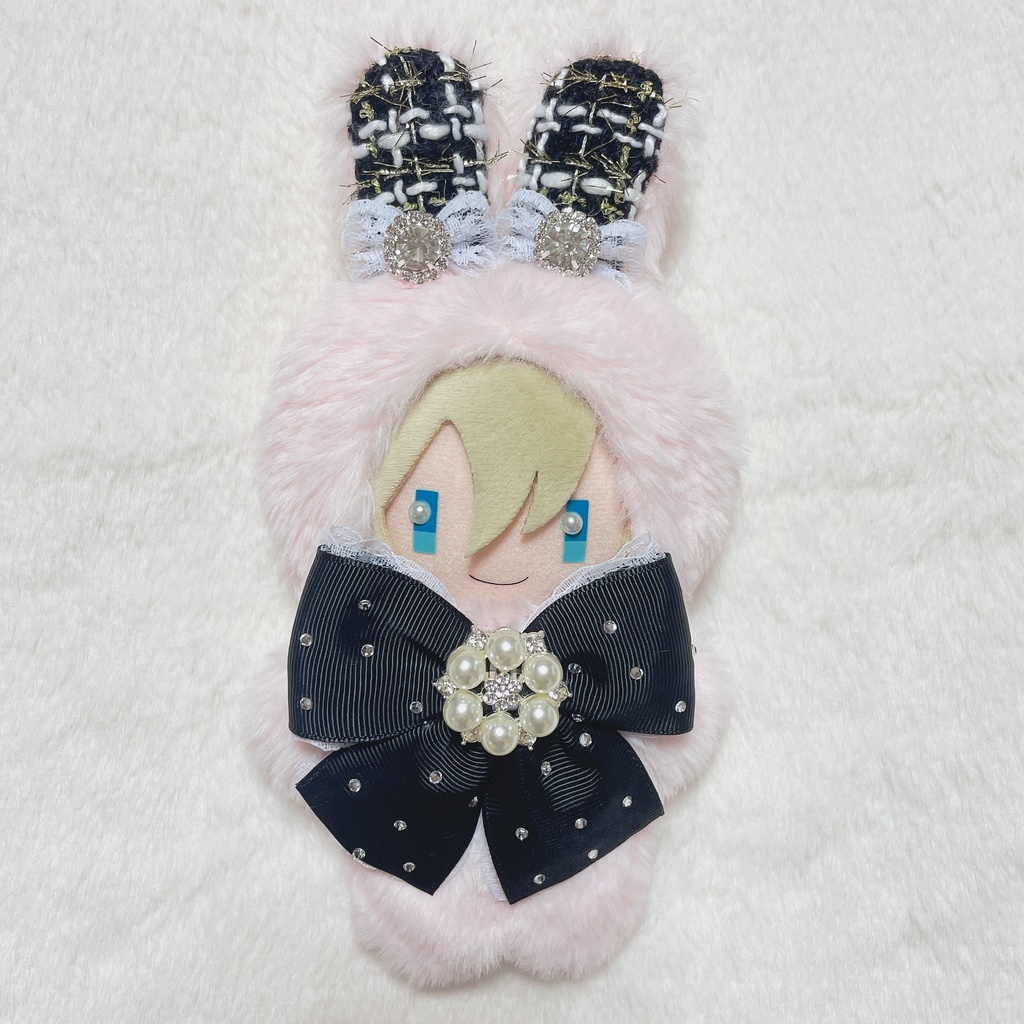 ☁️ツイードうさちゃん(ピンク生地)💎