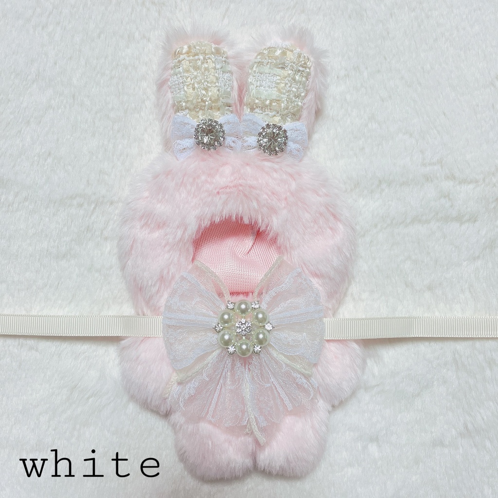 ☁️ツイードうさちゃん(ピンク生地)💎