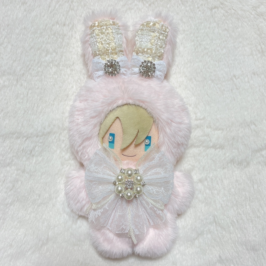 ☁️ツイードうさちゃん(ピンク生地)💎