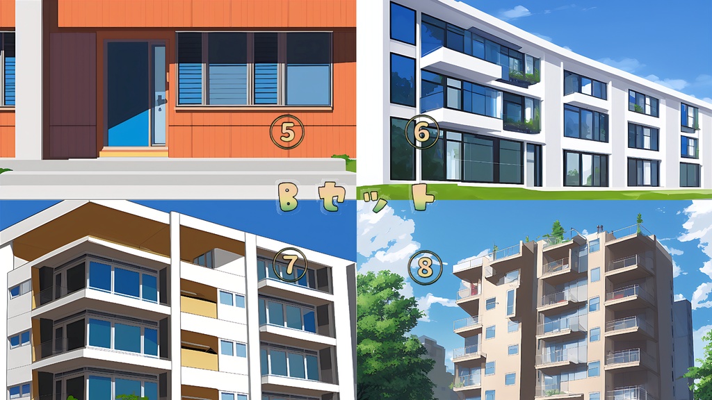 背景素材セット※AI生成 -マンション-