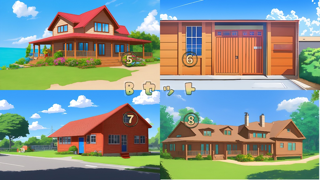 背景素材セット※AI生成 -一軒家-