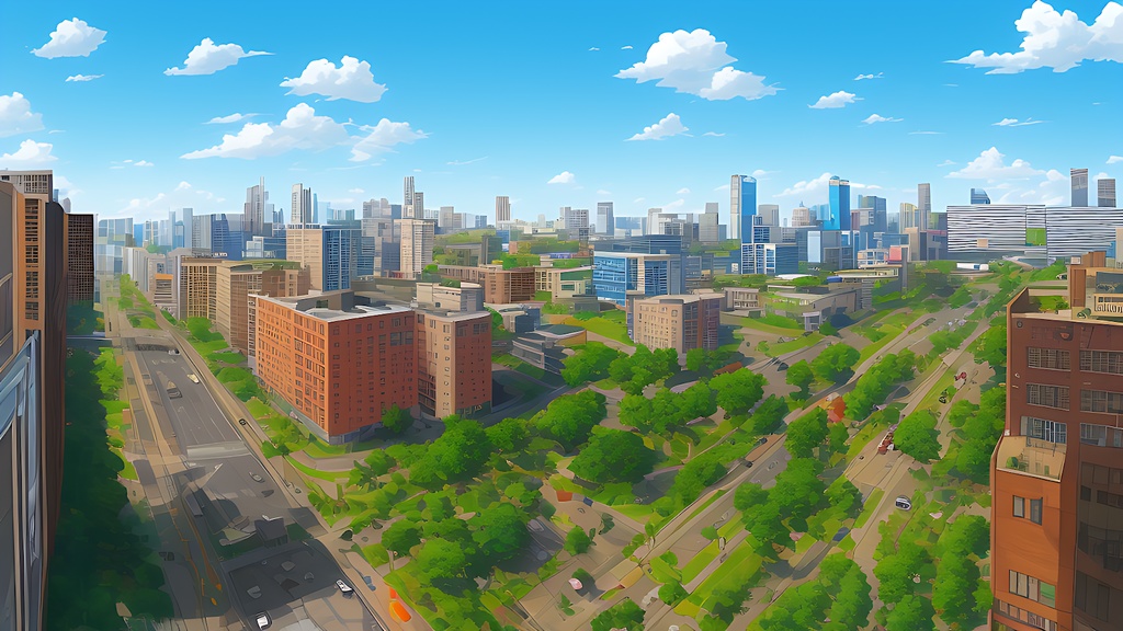 背景素材セット※AI生成 -街-