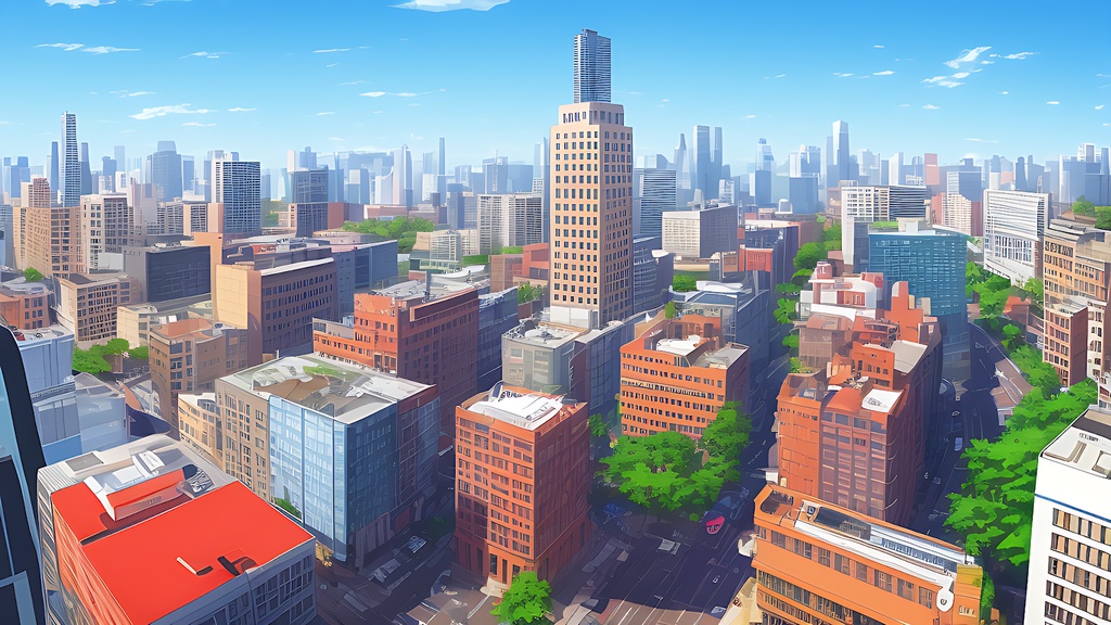 背景素材セット※AI生成 -街-