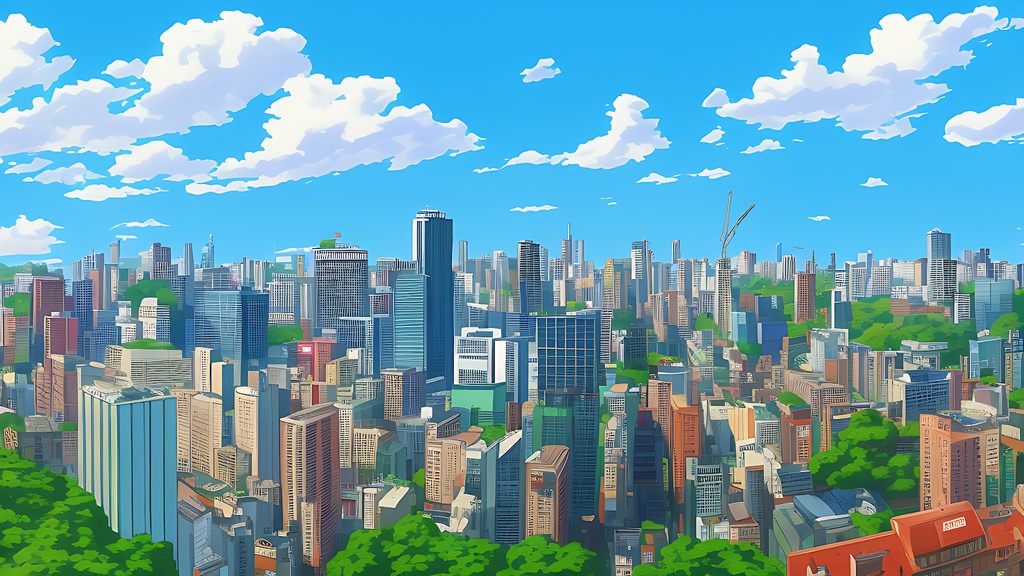 背景素材セット※AI生成 -街-