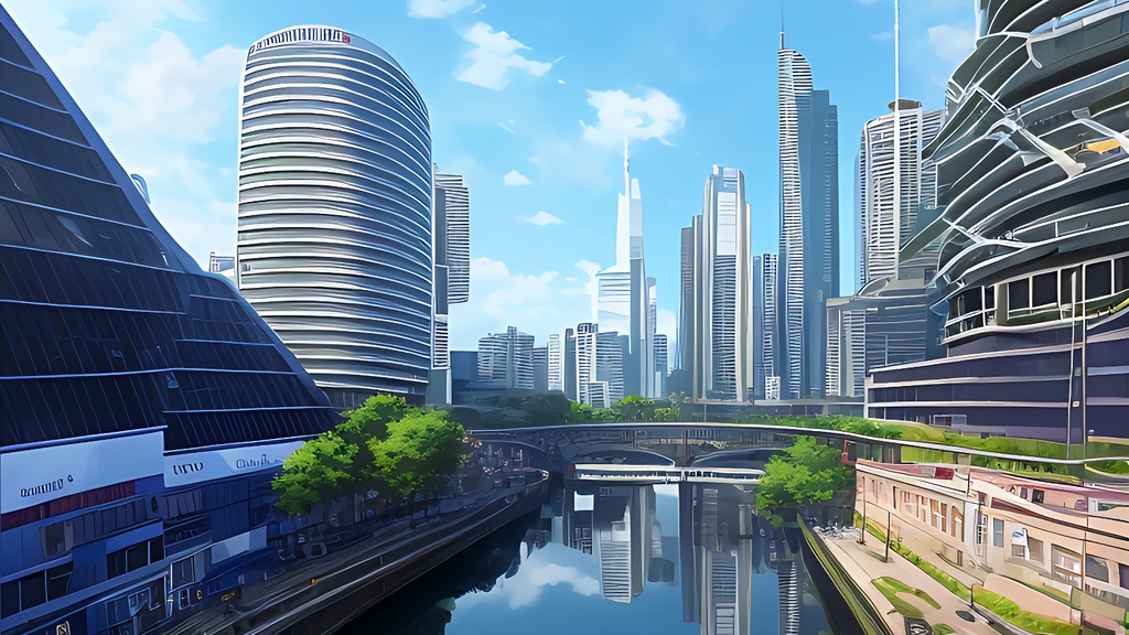 背景素材セット※AI生成 -街-