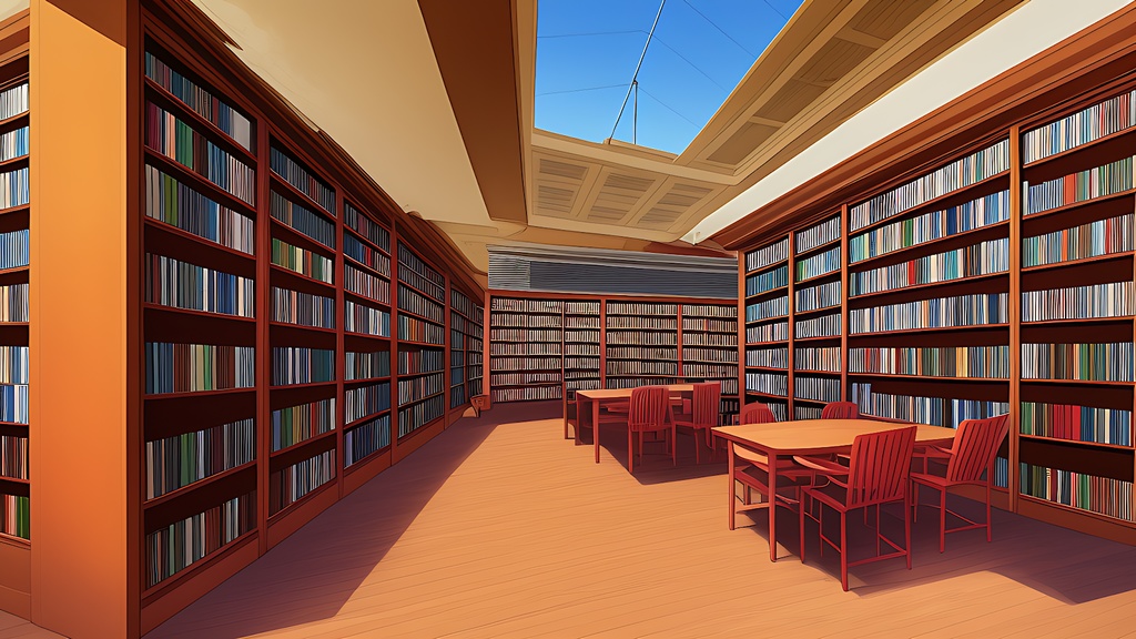 背景素材セット※AI生成 -図書館-