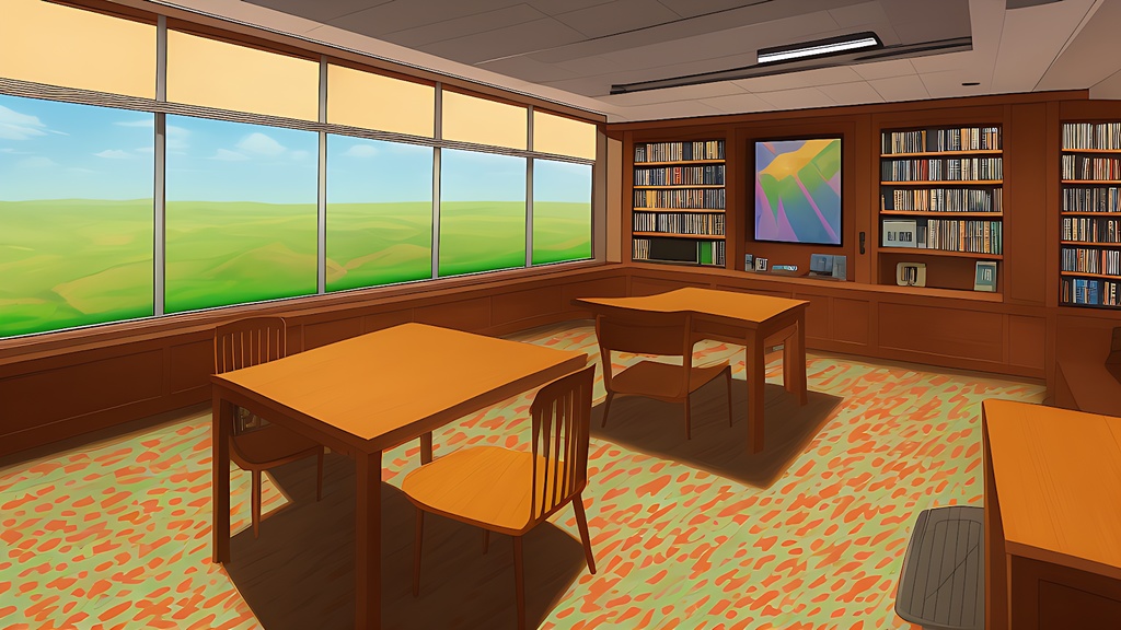 背景素材セット※AI生成 -図書館-