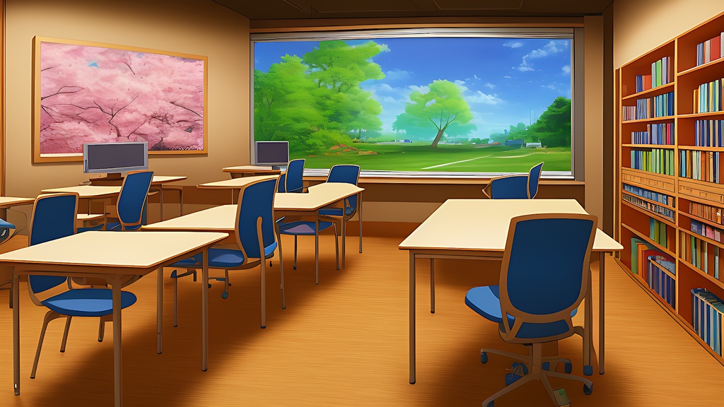 背景素材セット※AI生成 -図書館-