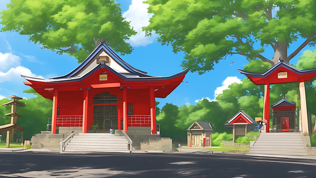 背景素材セット※AI生成 -神社・寺院-