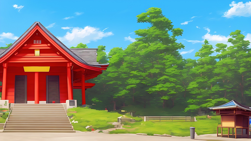 背景素材セット※AI生成 -神社・寺院-