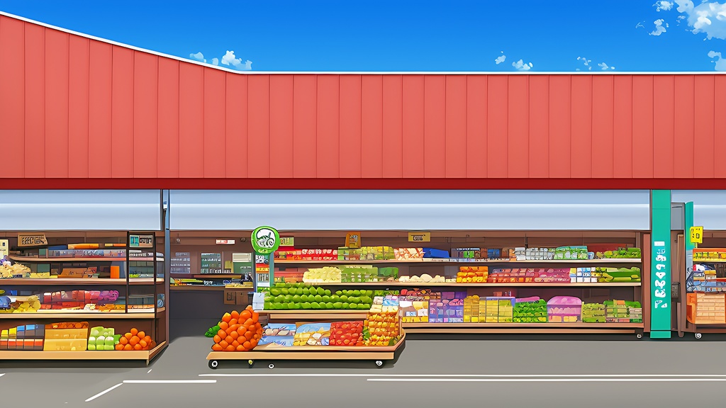 背景素材セット※AI生成 -店舗外景-