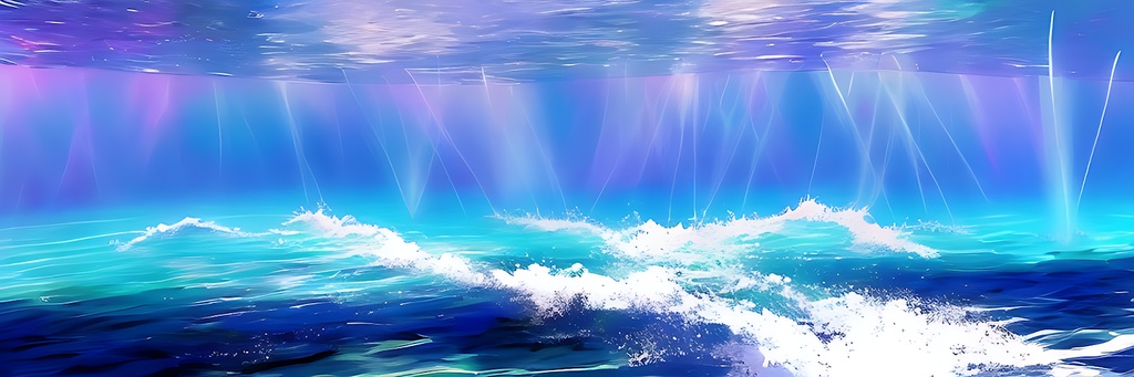 ヘッダー用素材セット※AI生成 -水中-