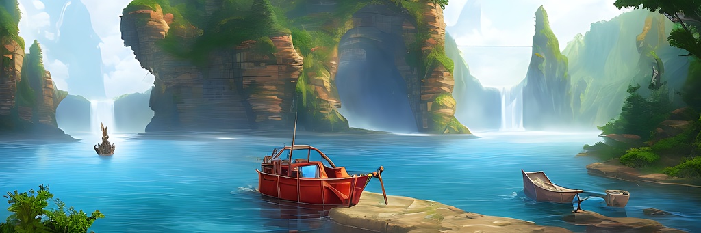 ヘッダー用素材セット※AI生成 -海・川・泉-