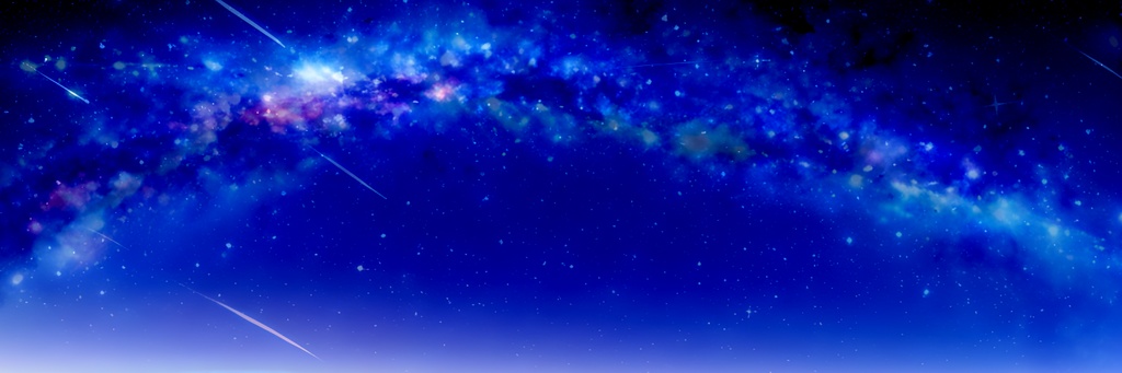 ヘッダー用素材セット※AI生成 -星空-