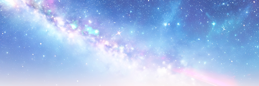 ヘッダー用素材セット※AI生成 -星空-