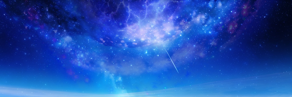 ヘッダー用素材セット※AI生成 -星空-