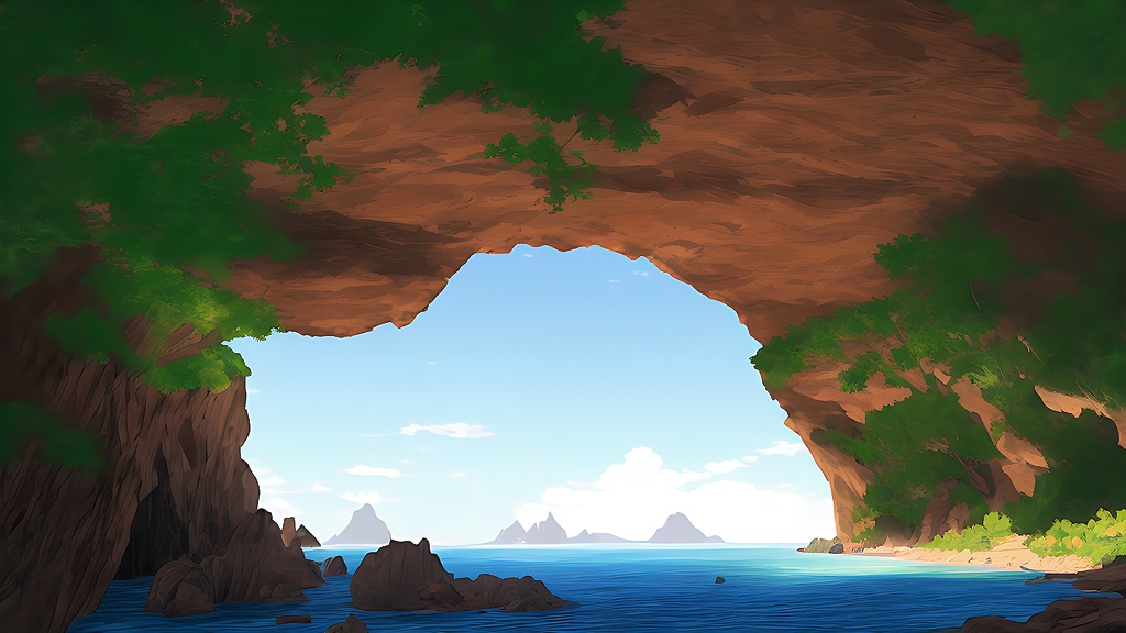 背景素材セット※AI生成 -洞窟-