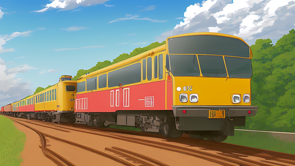 背景素材セット※AI生成 -交通機関-