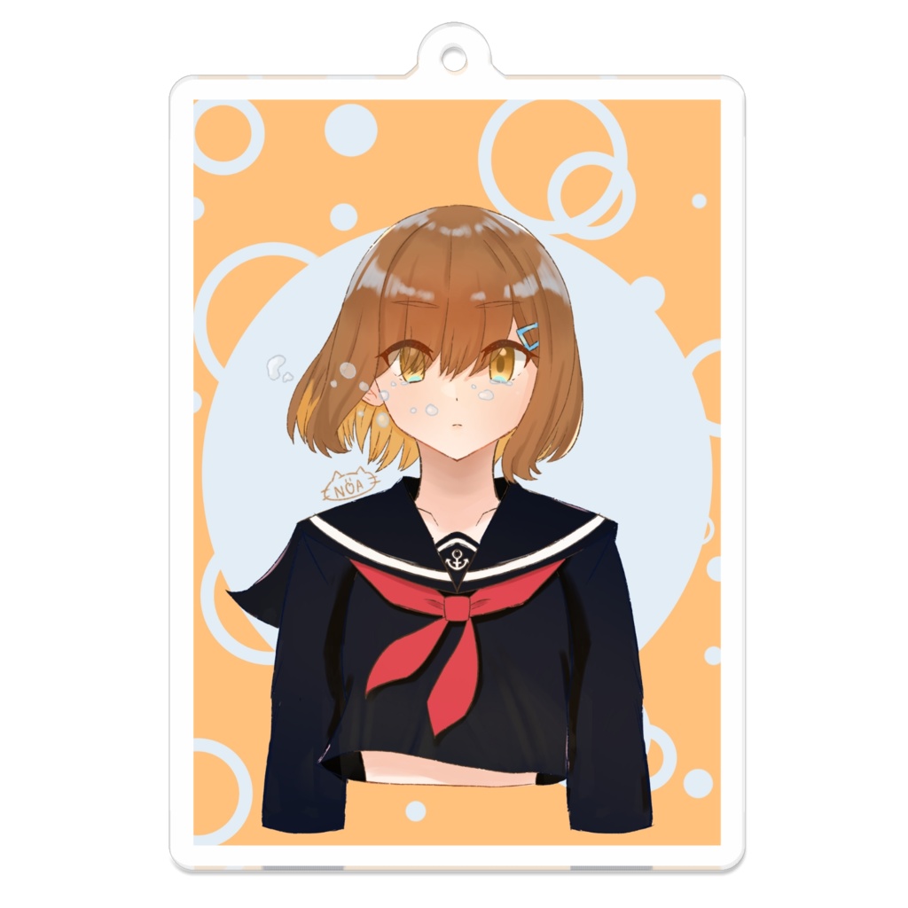 アクリルキーホルダー「涙とセーラー服」