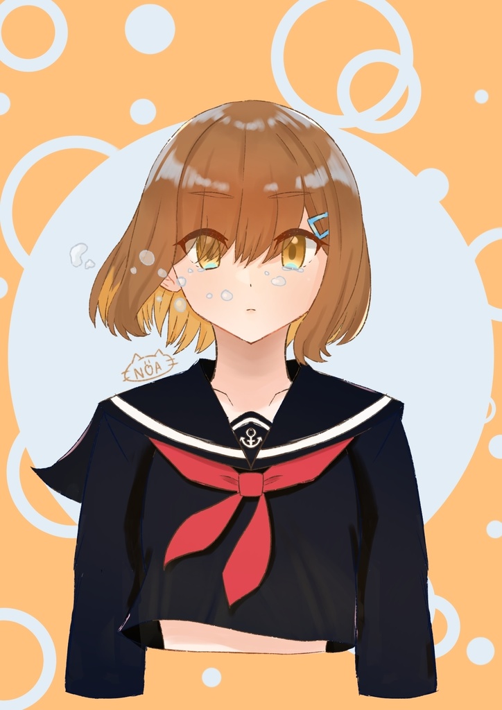 アクリルキーホルダー「涙とセーラー服」