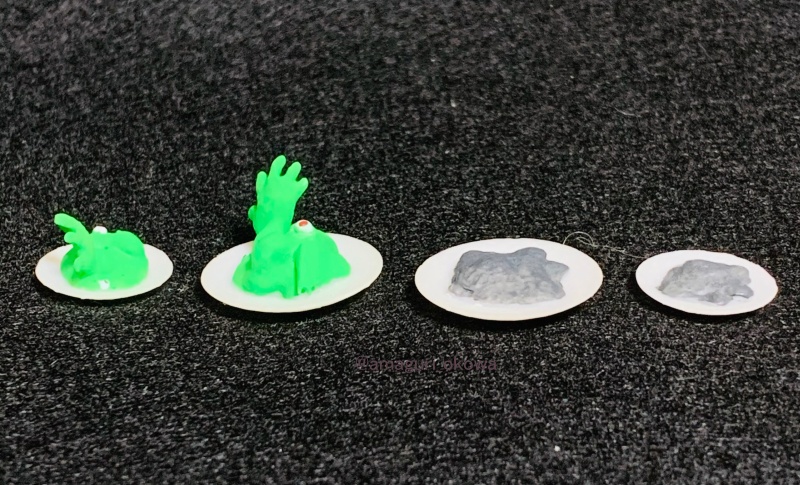 お料理の失敗作のフィギュア 塗装済み完成品販売 3色おこわ Booth